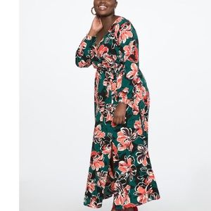 Eloquii Wrap Maxi Dress
